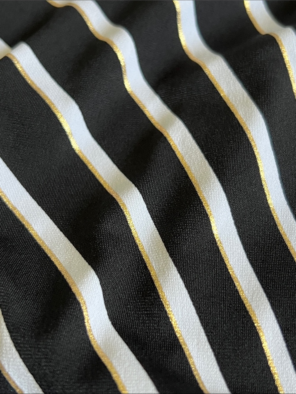 White House Black Market Striped Blouson Dress - Picture 9 of 10